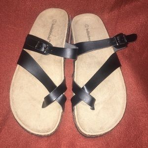 Bobbie Brooks Black Sandals women size 9/10